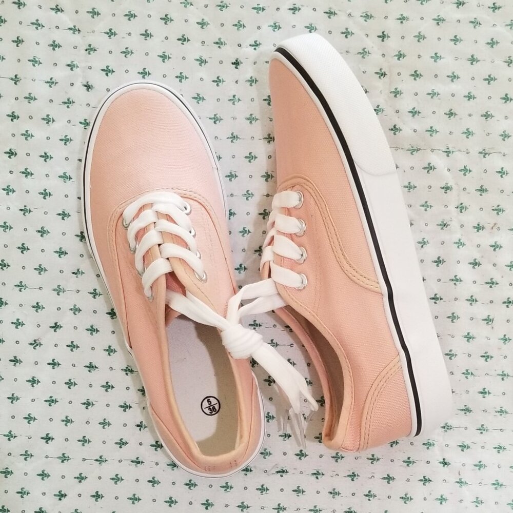 Pink Canvas Sneakers - NWOT